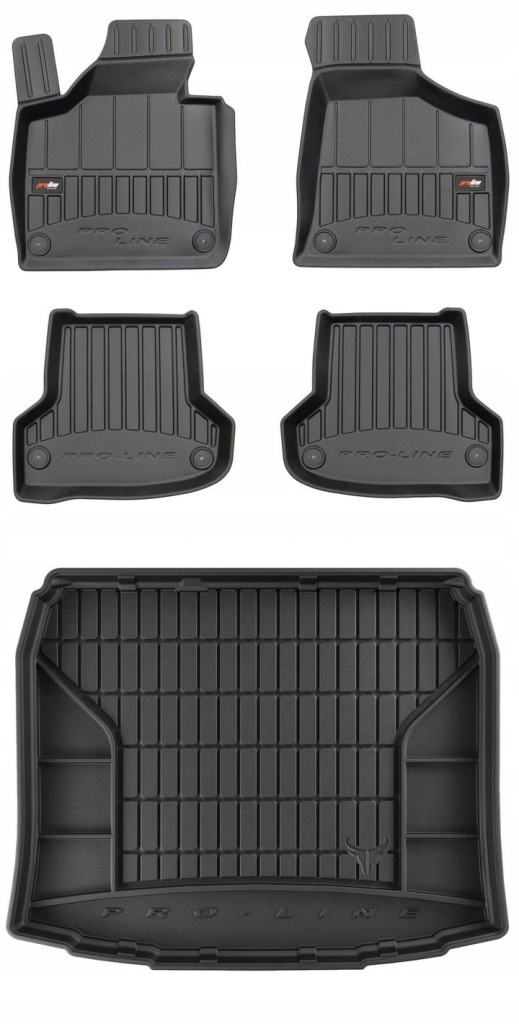 Set 3D Koberce a rohož do kufru Audi A3 8P Hatchback 2003-2013