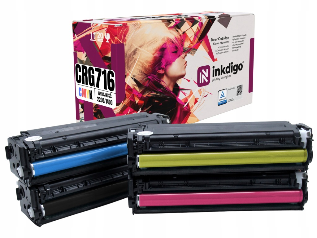 4x Náhrada CRG-716 pro Canon I-Sensys Lbp 5050