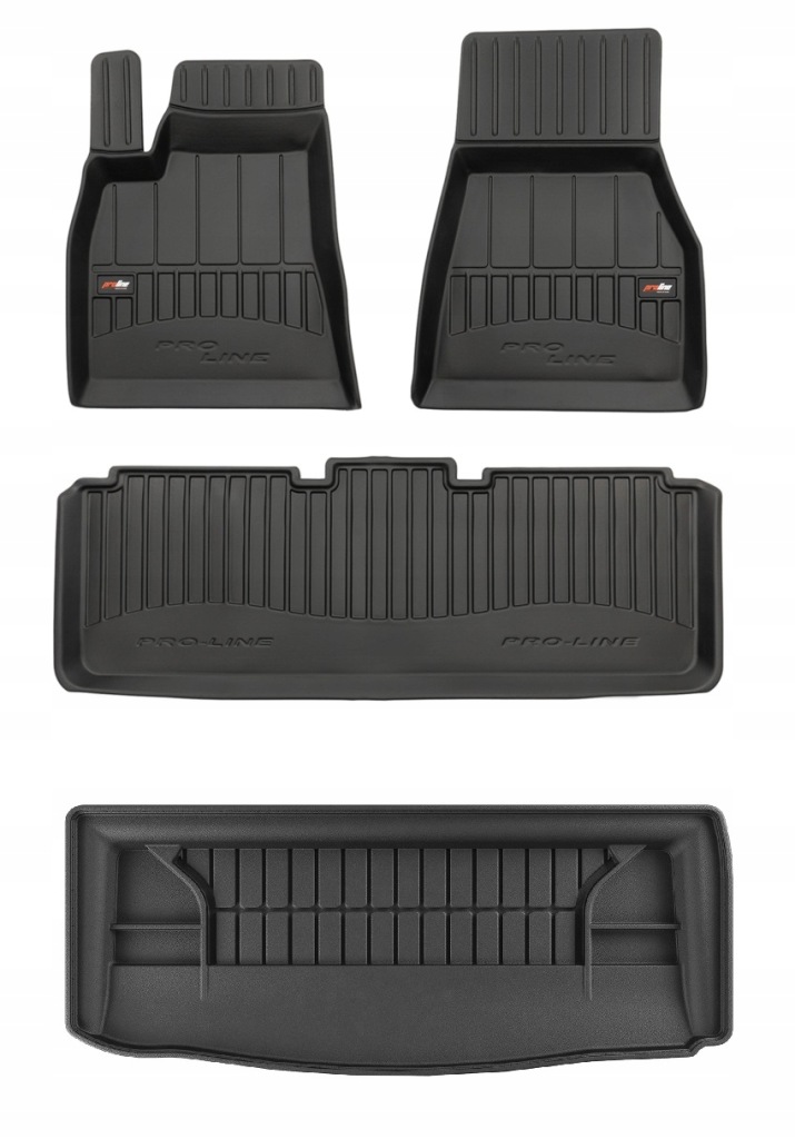 Set 3D gumové rohože Tesla Model S od 2012- d