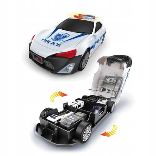 Policejní auto s autíčky