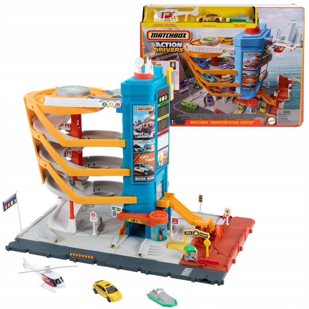 Matchbox Velký Set Dopravního Centra 3 Vozidla