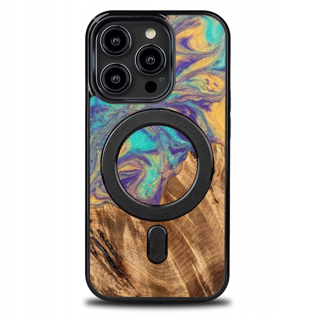 Pouzdro Bewood Unique pro iPhone 15 Pro Planets Merkur s MagSafe