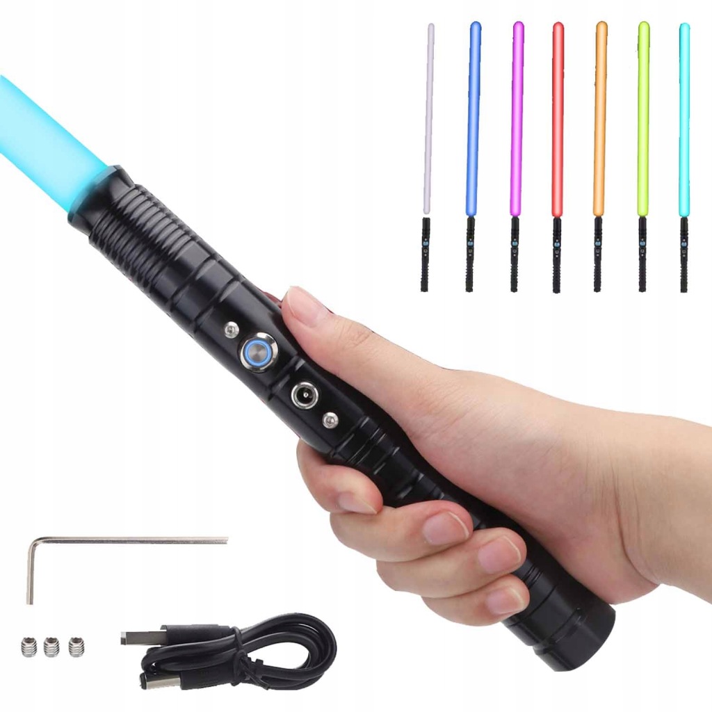 Hračkový Světelný Meč Svítící Zvukem Rgb 7 Kol