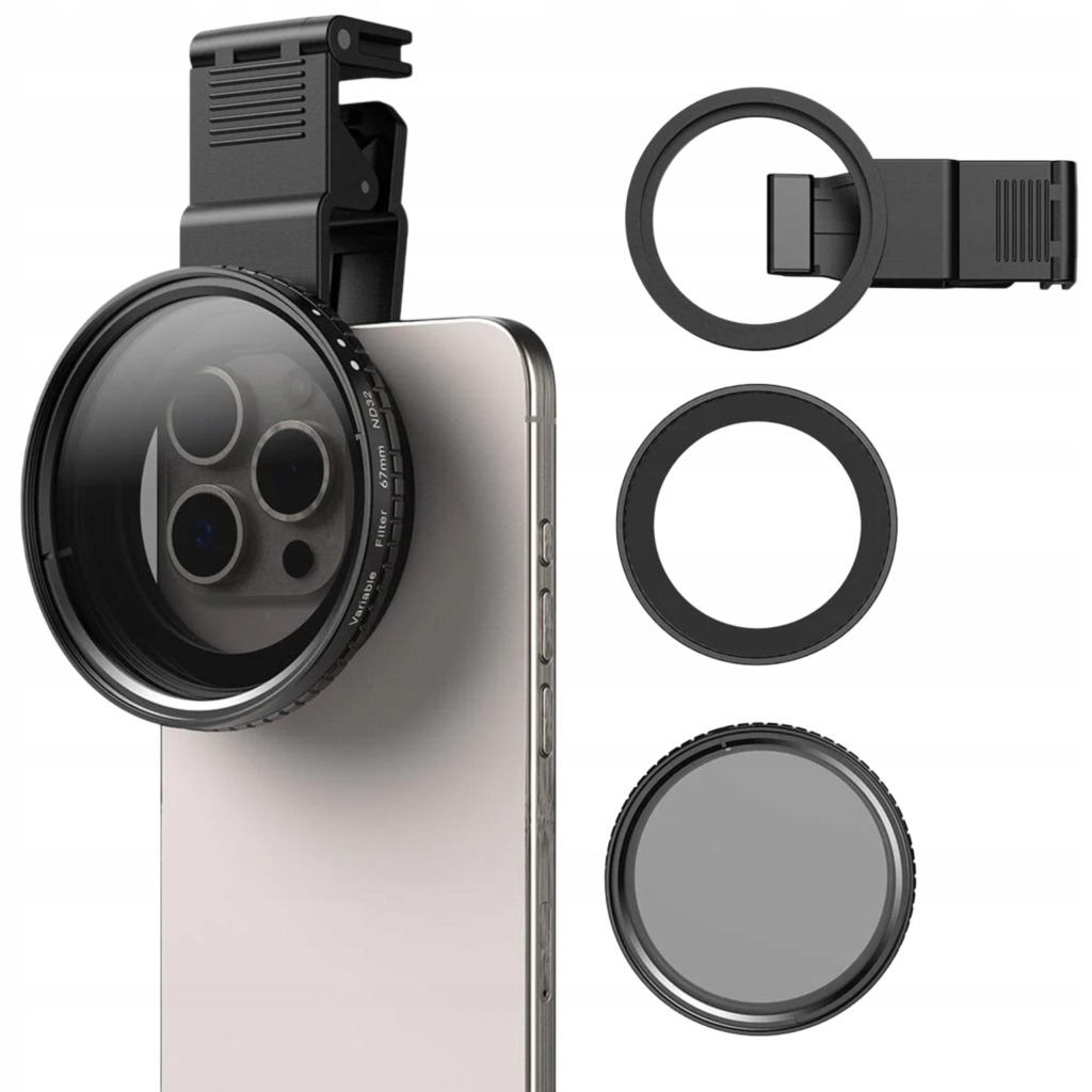 Apexel Polarizační filtr objektivu pro telefon Hd Glass 67 mm Nd400 Kulatý