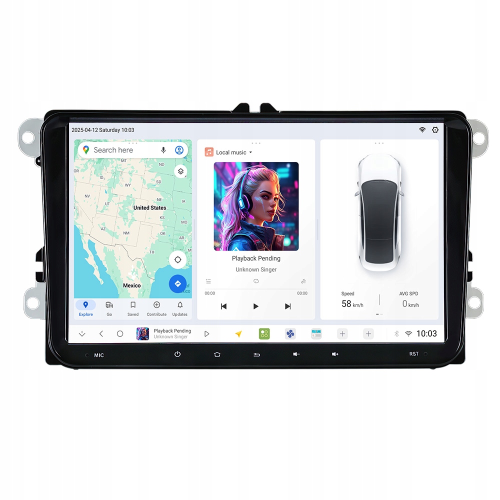 Vw Caddy Passat Golf Sharan Touran Tiguan T5 Radio Navigace Android DUDU7