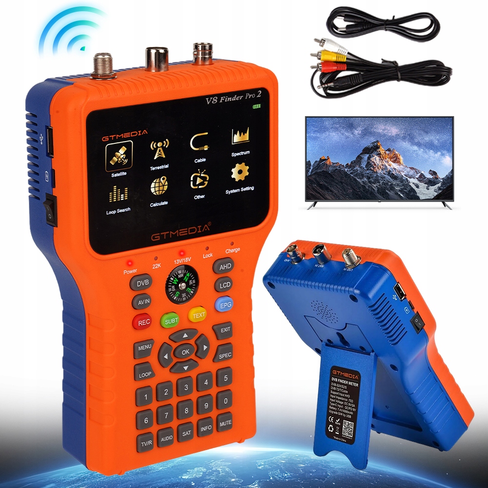 Profesionální Stroj Satelitního Signálu Gtmedia V8 Finder Pro 4.3 LCD