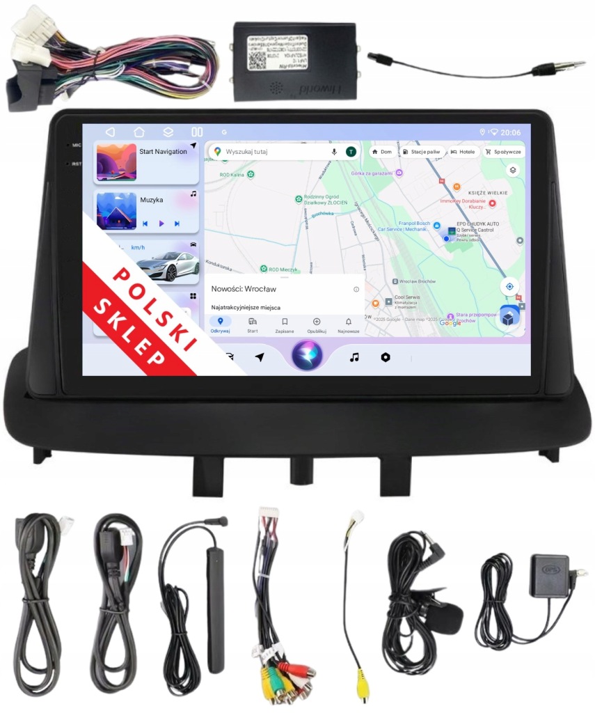 Rádio 2DIN Navigace Android Renault Megane III S662 4 Gb Dsp Carplay Lte
