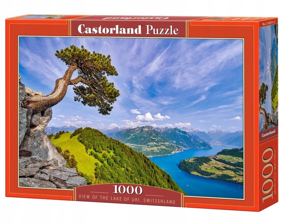 Hračka Pro Chlapce Dárek 14 Let Puzle Puzzle 1000 Pohled na jezero