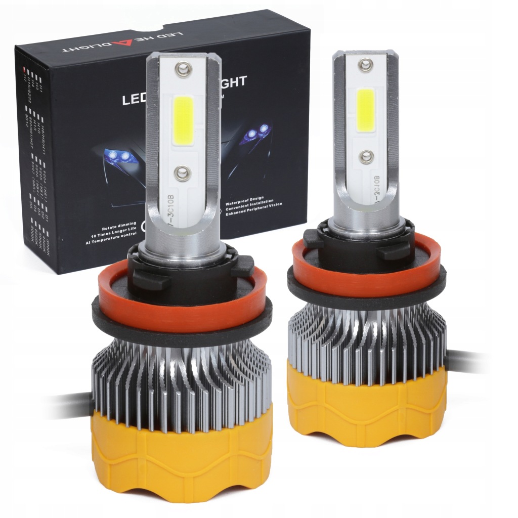 Led žárovky H11 N8 80W Dob 12V 24V Set 20000 lm