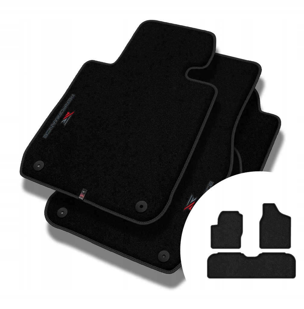 Velurové koberce Performance Premium pro Seat Alhambra II 2010-2020