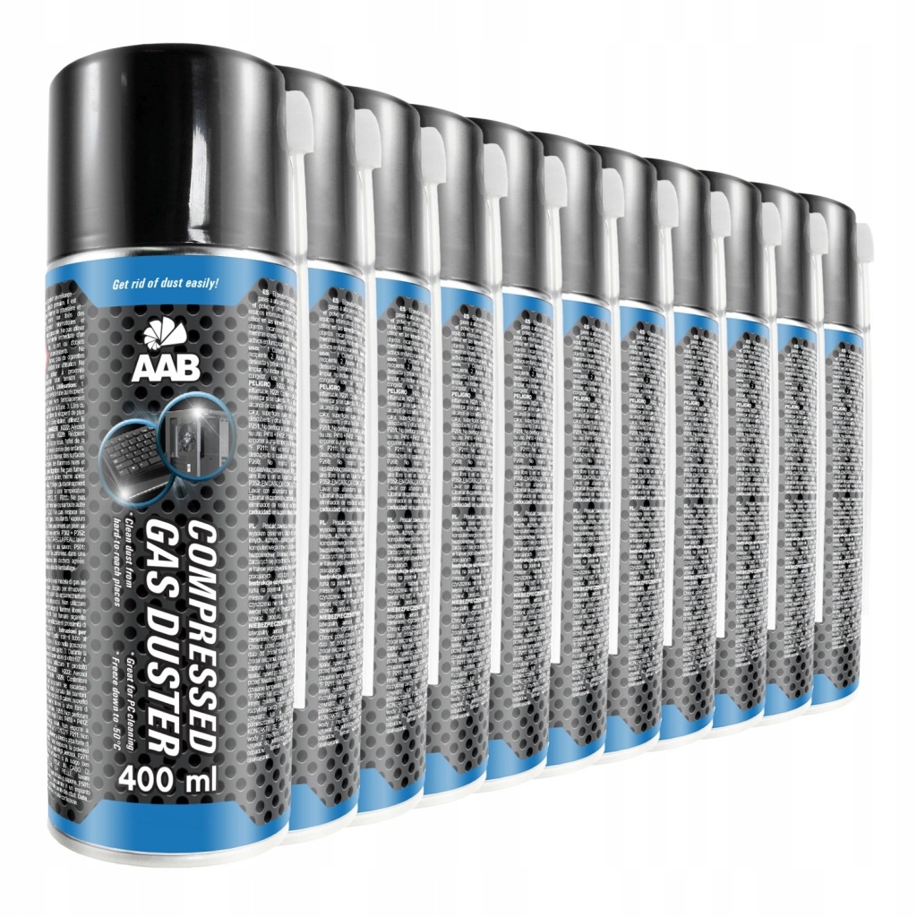 11 x Aabcooling Stlačený Vzduch 400 ml 22x Trubička