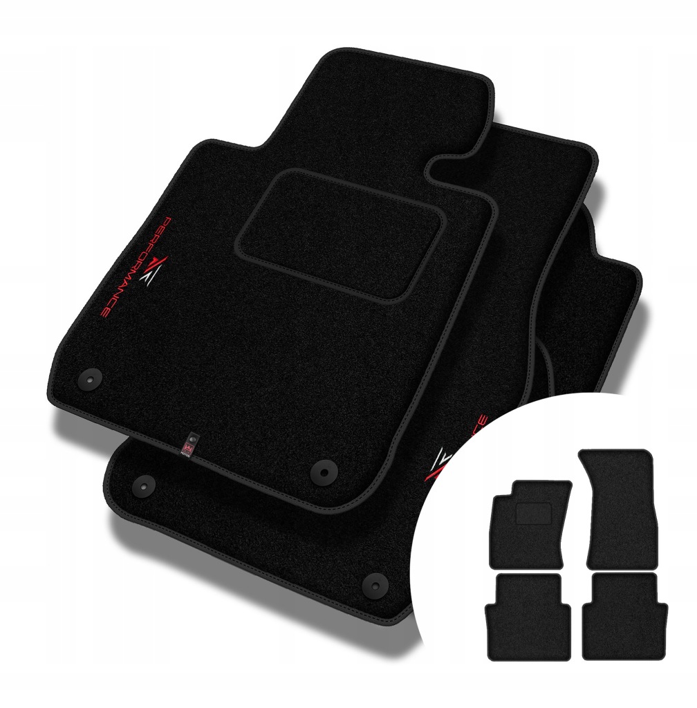 Velurové koberce Performance pro Audi A8 II D3 2002-2009