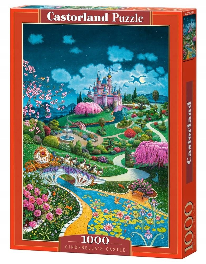 Relaxační Puzzle pro skládání Logická Hra Sada Puzzle Zámek Popelky