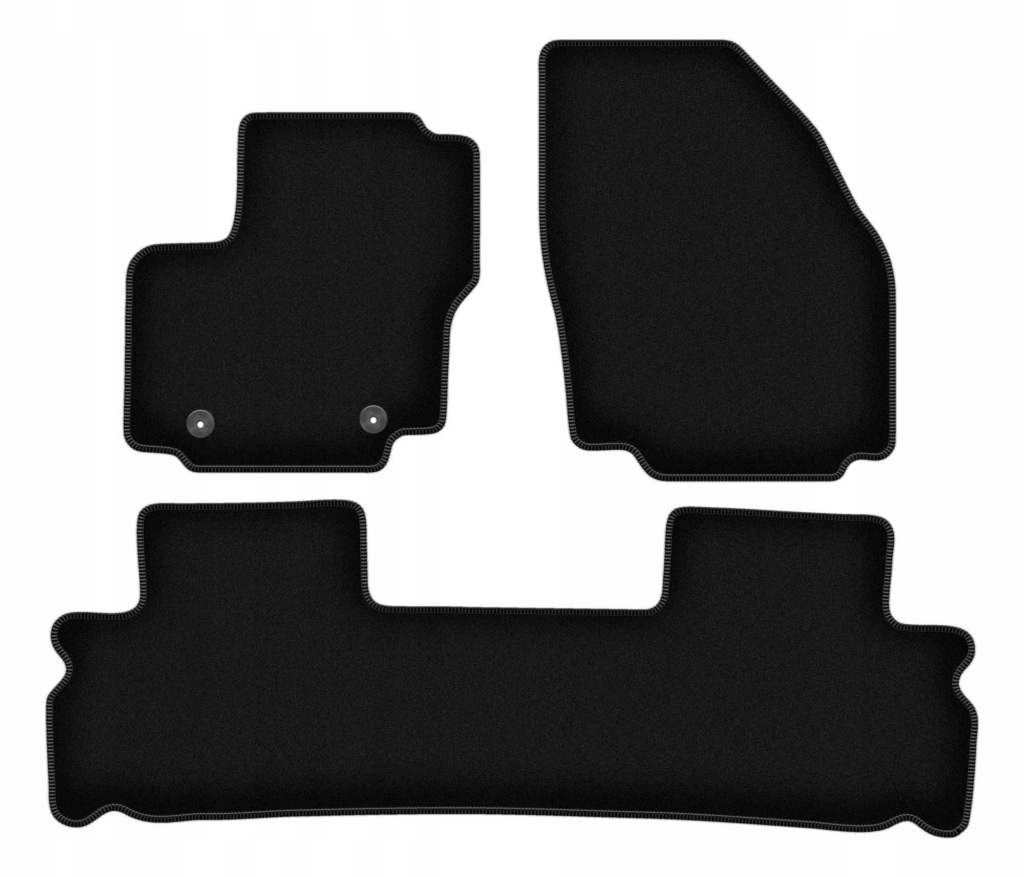 Velurové koberce Basic černé pro: Ford Galaxy MK2 minivan (2006-2012)