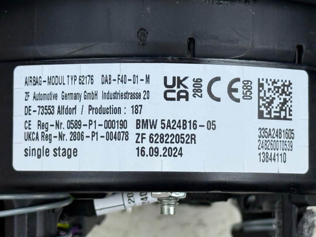 BMW 1 F40 M-pakiet Airbag Poduszka Powietrzna Kierowcy Nowa OE 5A24B16 — zdjęcie 9
