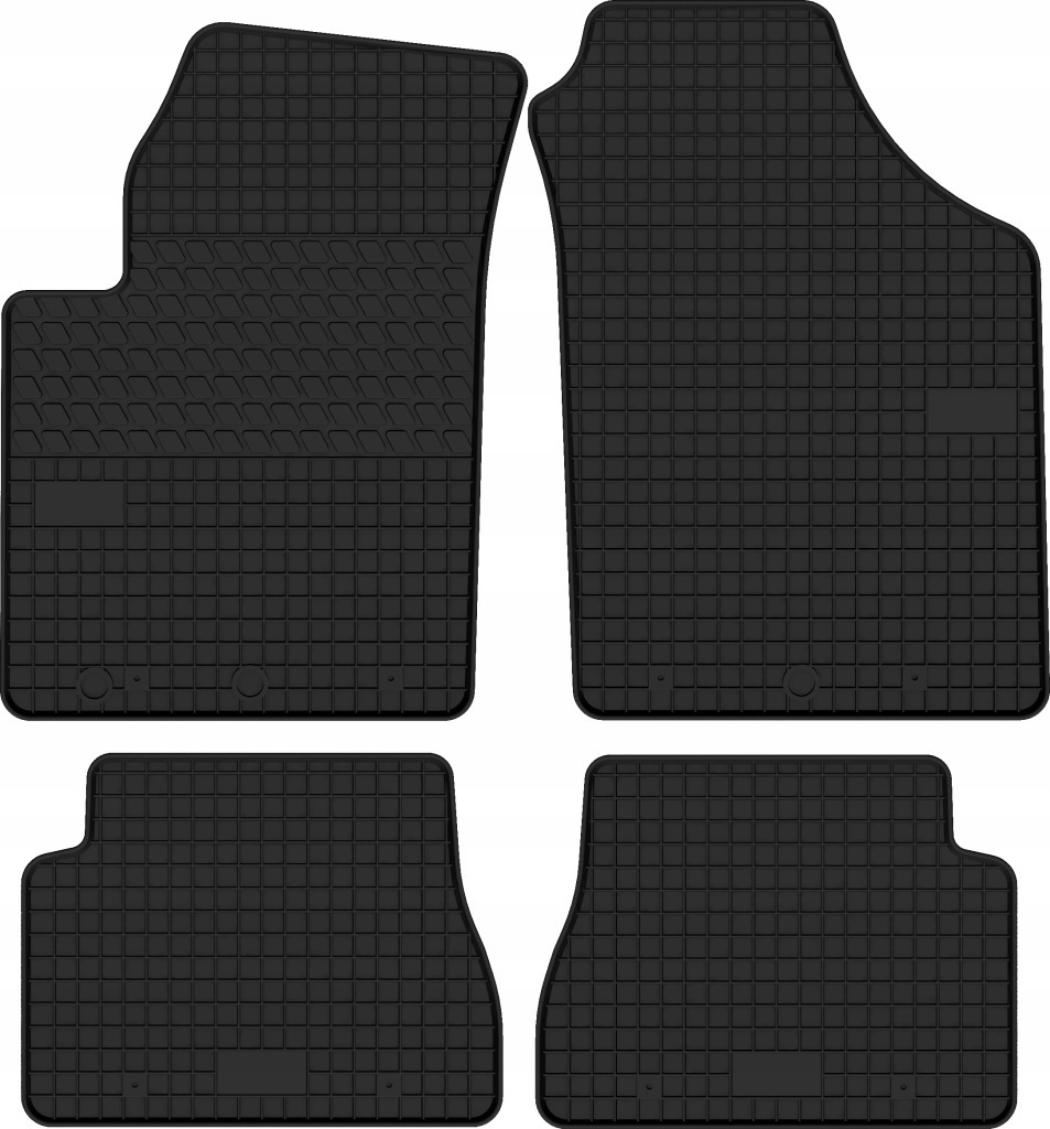 Gumové koberce pro Kia Picanto I (2004-2011) Dedikované Komplet Bez Zápachu