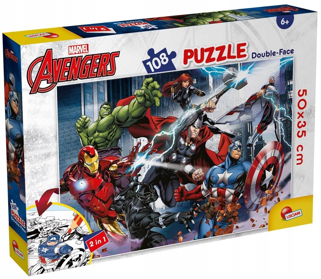 Puzzle Vzdělávací puzzle pro děti Sada Marvel Avengers Logická hra