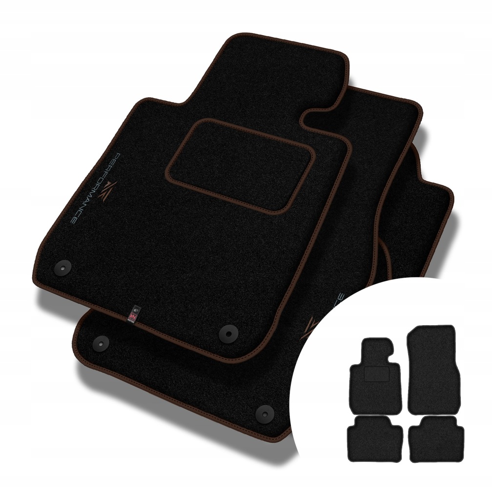 Velurové koberce Performance pro Bmw řady 3 F30 2012-2018