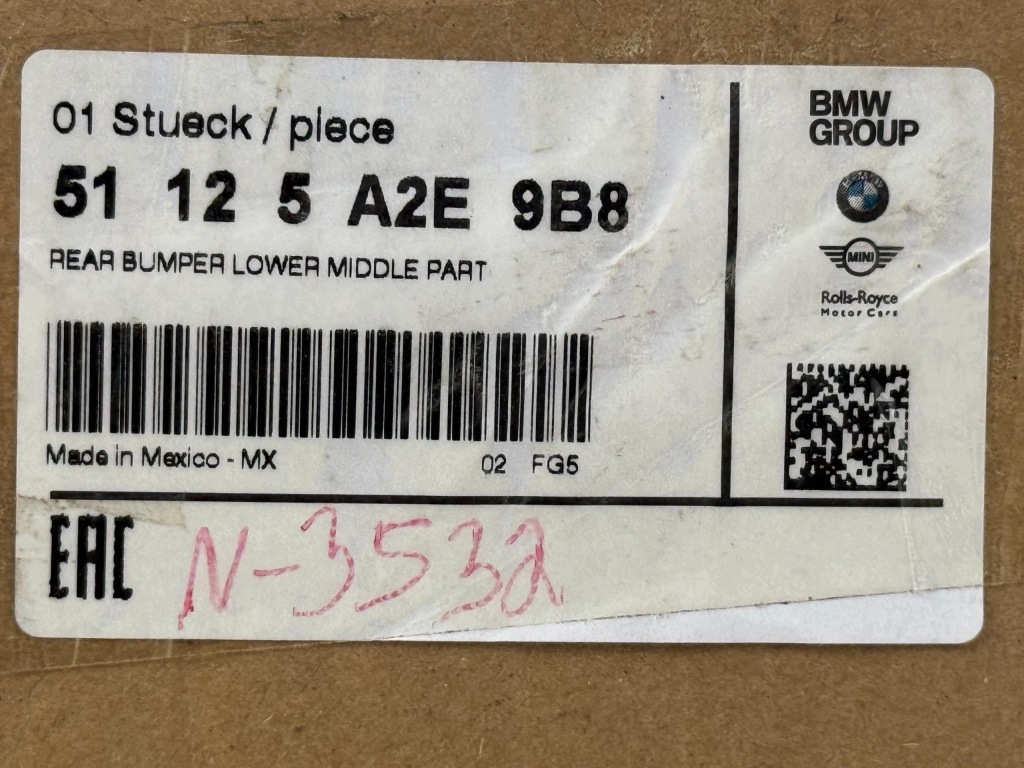 Bmw 2 G42 Tylna Dokładka Obudowa Zderzaka OE 51125A2E9B8 — zdjęcie 7