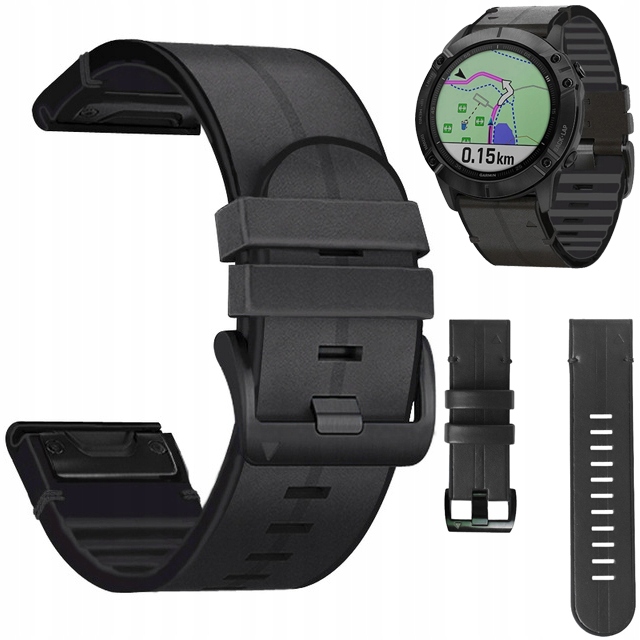 Kožený Řemínek Pro Garmin Fenix 3 5X 6X Pro 7X Pro 8 51 mm Sapphire Quickfit