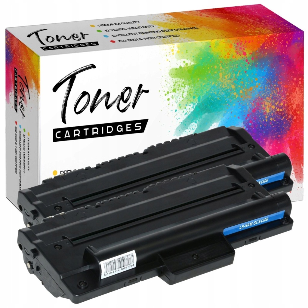 2x Tonery pro Samsung MLT-D1092S SCX-4300 SCX-4610 SCX4610 SCX4300 Černé