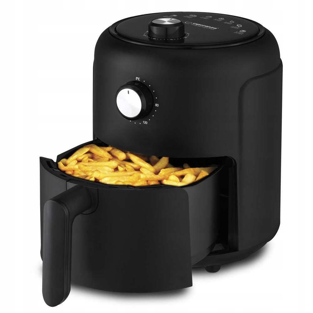 Beztuková Fritéza Airfryer 2.6 L 1000 W Malá Černá, Výkonná
