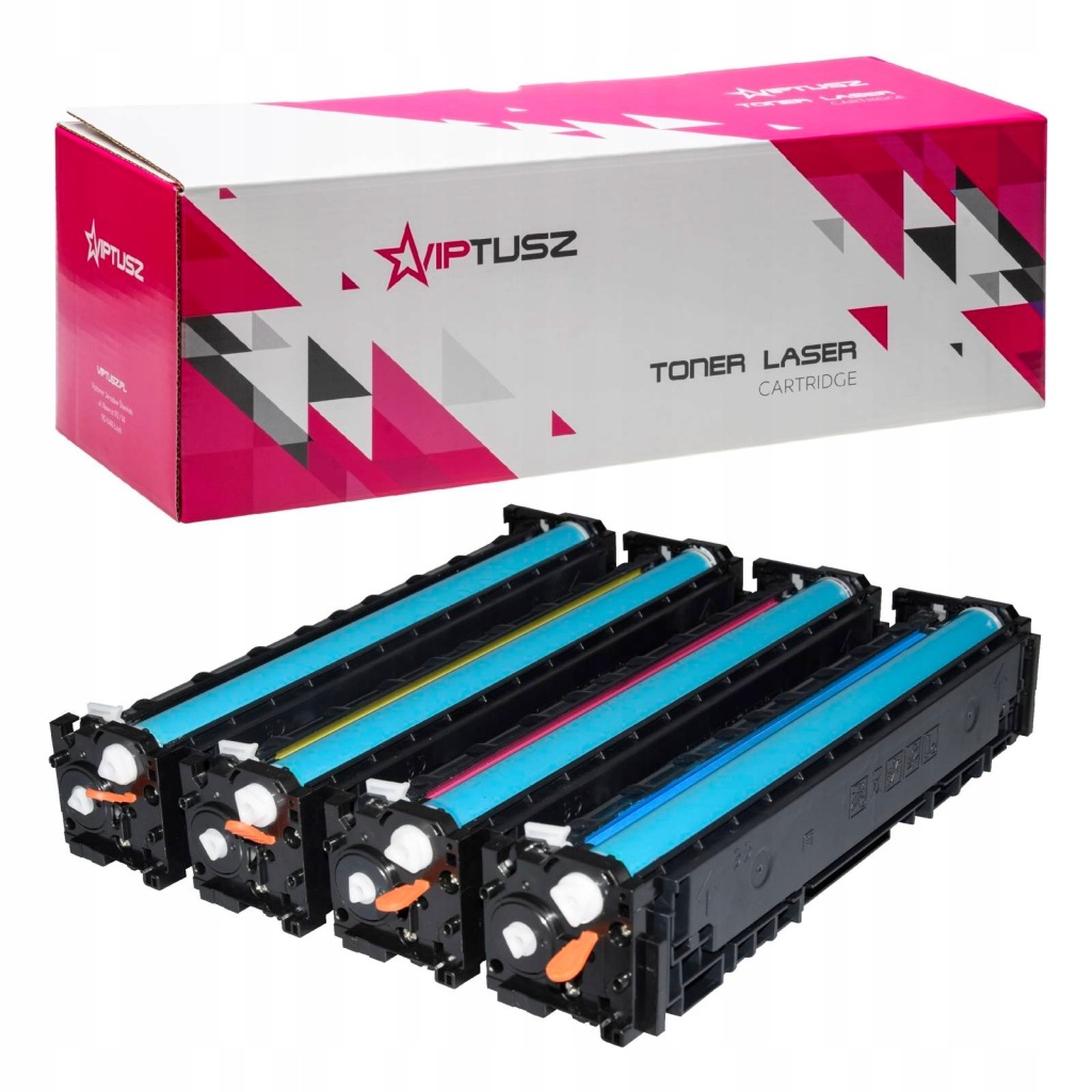 4x Toner Cmyk CF540X-3X pro Hp Mfp M254DW M281FDN