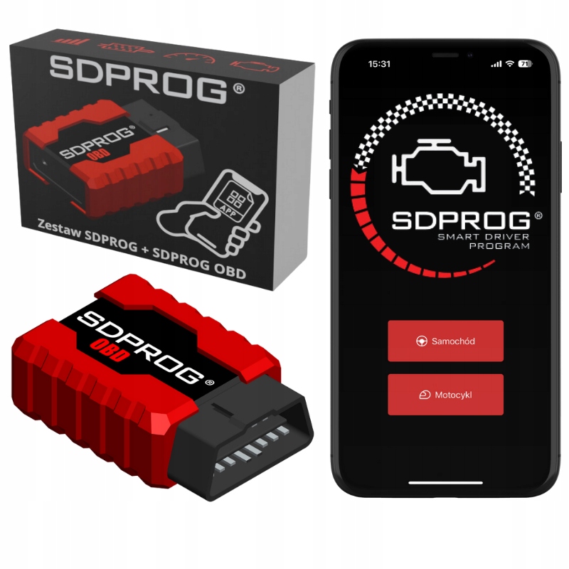 Diagnostický tester pro Quady, program Sdprog skener obd2 pro Android iOS