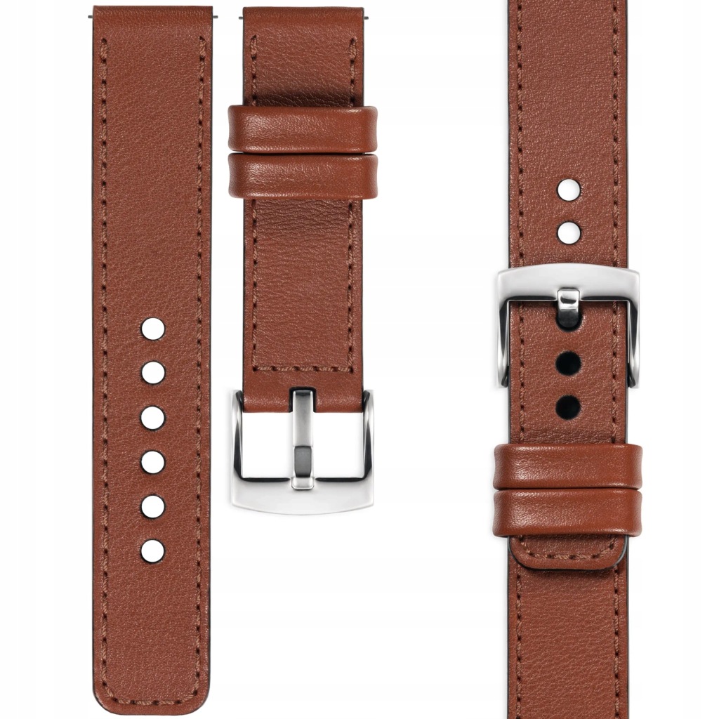 Pásek pro Garmin Vivoactive 5 3 Vivomove 3 Venu 2 kožený 20 mm Polský