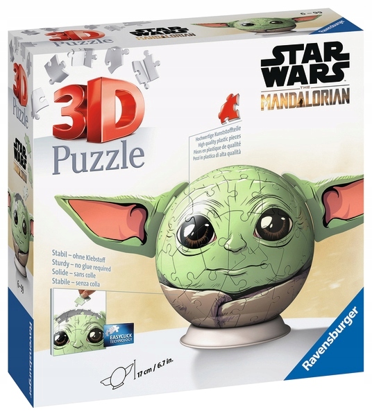 Ozdoby Do Pokoje Hračka Sada Puzzle 72 Star Wars Grogu