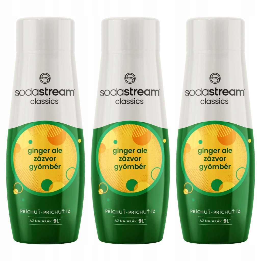 Sodastream Zázvor Ale sada sirupů do saturátoru 3 ks x 440 ml