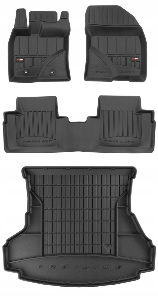 Set 3D gumové rohože Toyota Avensis 3 Sedan 2009-2018