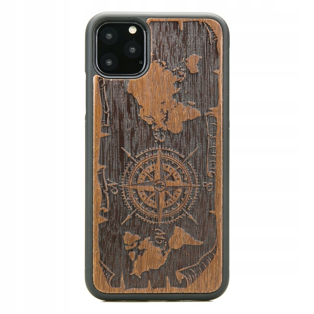 Pouzdro Bewood pro iPhone 11 Pro Max Růže Větrů Merbau