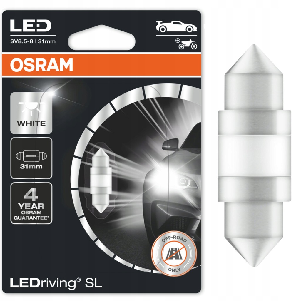 Osram Led žárovka Premium New C5W 31 mm 6000K Bílá