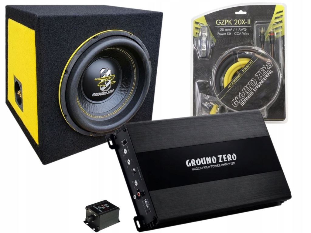 Ground Zero Gziw 10SPL Bass Kit-C 2x2 Ohm sada