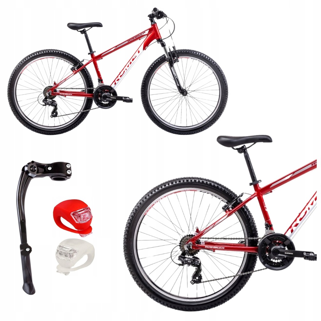 Horské Kolo Mtb 26 Romet Rambler 6.1 Shimano Alu Osvětlení Patka Bonus