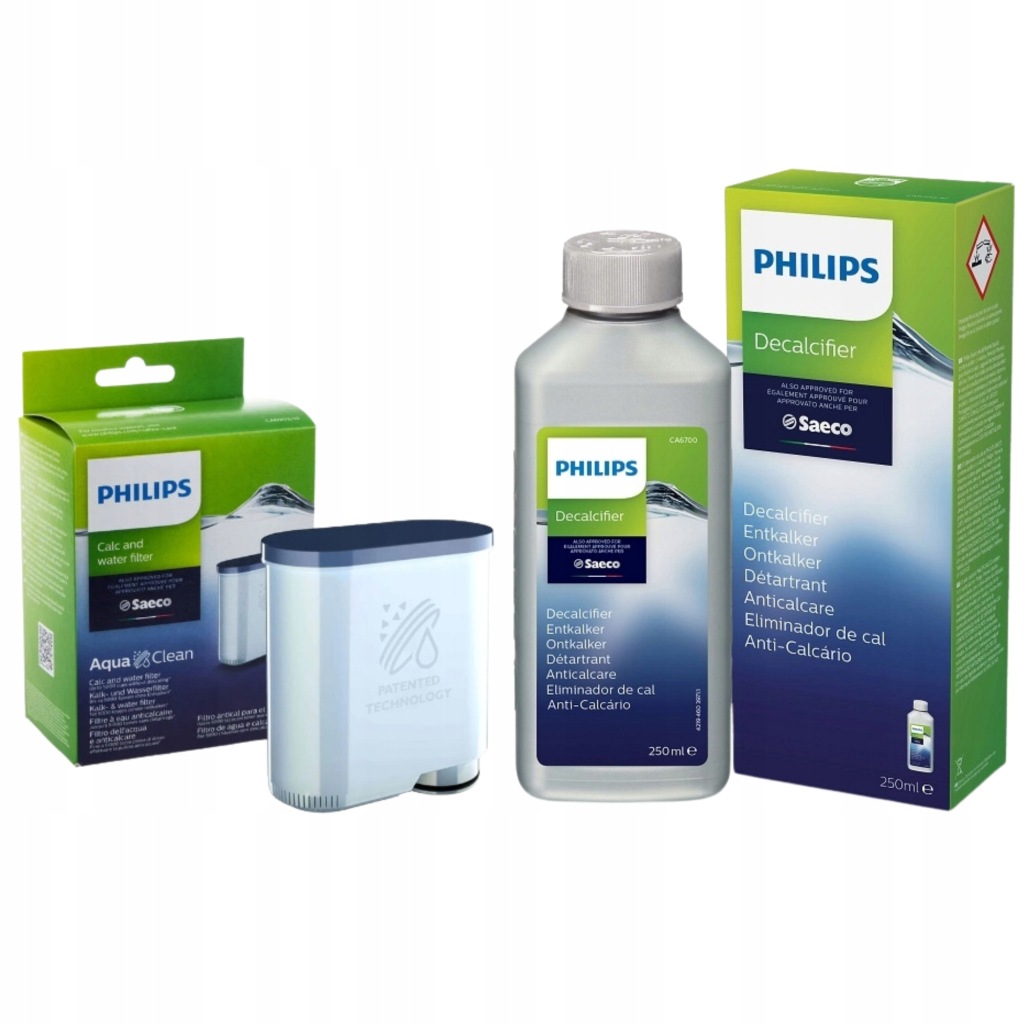 Filtr Kávovaru Saeco CA6903 AquaClean Odvápňovač Philips CA6700/10 Set