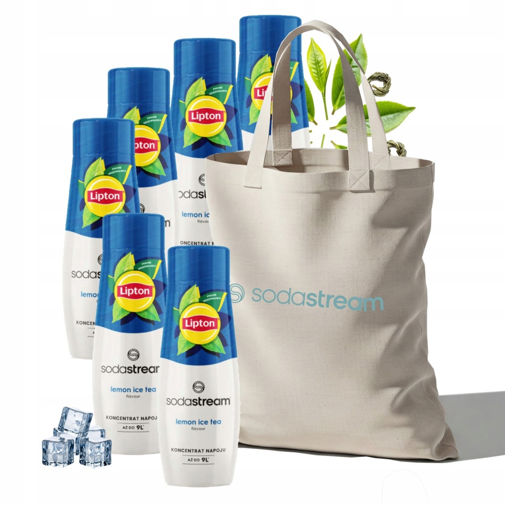 Sada sirupů do vody SodaStream Lipton Lemon Ice Tea 6x440 ml sáček Bonus
