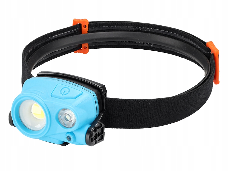 Čelová dílenská lampa 3W Cob Led 400 lm 2W Smd Led 200 lm, akumulátor