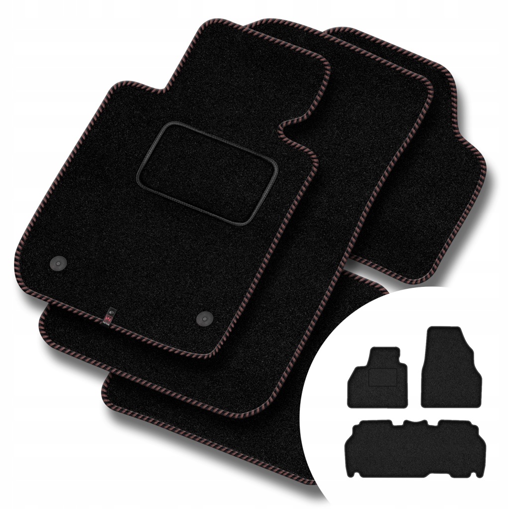 Velurové koberce Streak pro Renault Kangoo II 2007-2021
