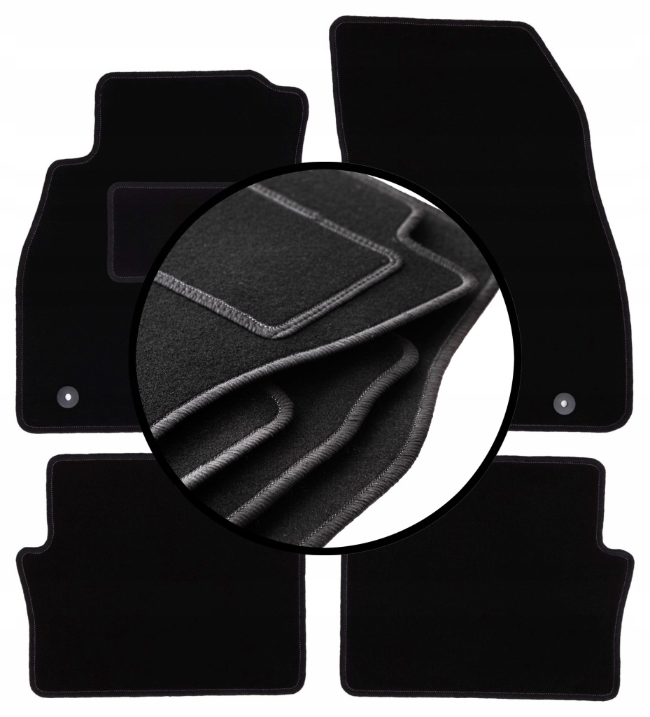 Velurové koberce komplet pro: Chevrolet Malibu V kombi, liftback, sedan (20