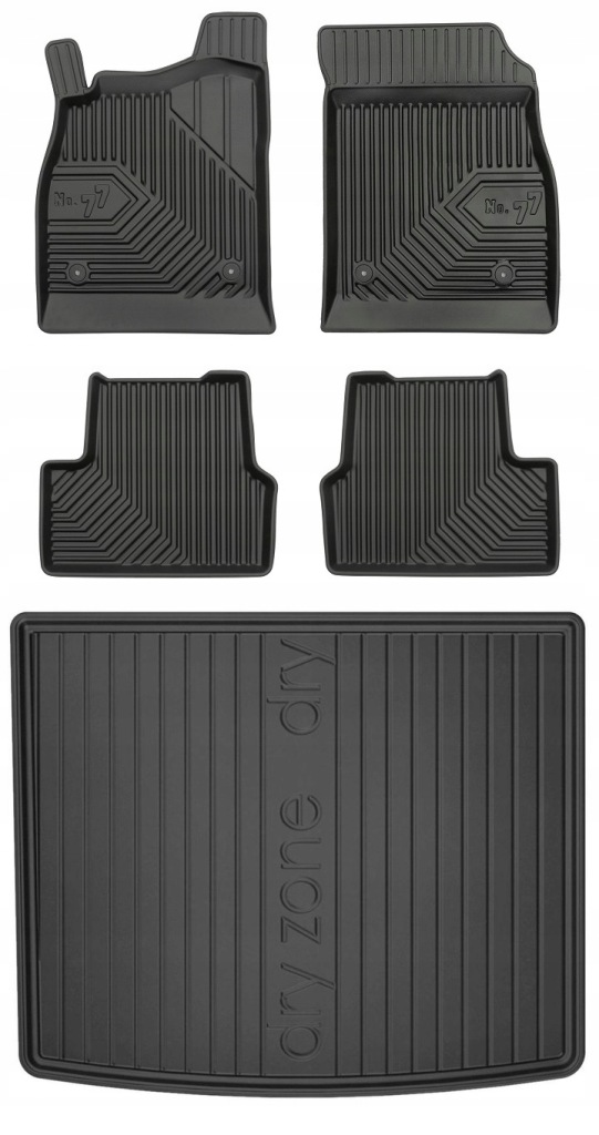 Set 77 Gumové koberce a rohože Chevrolet Cruze 1 Hatchback 2008-2016