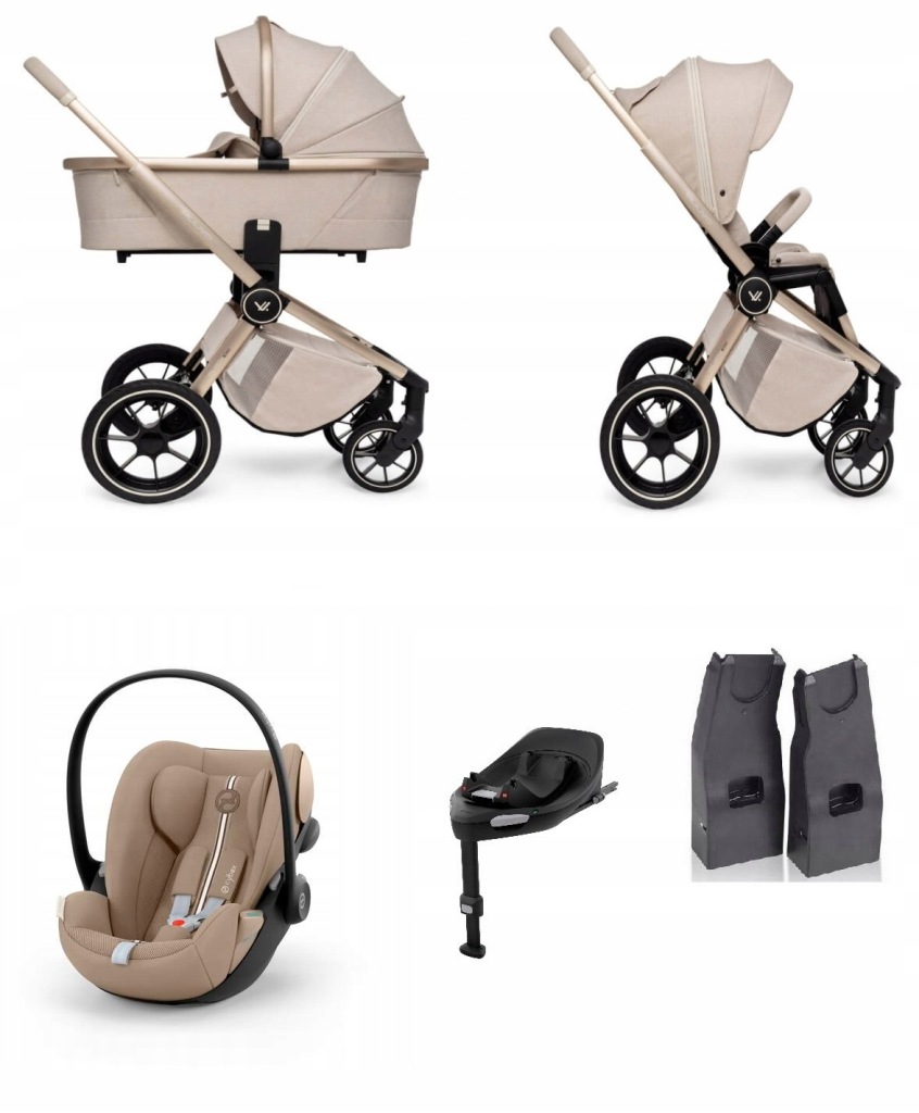 Muuvo Quick Boho Beige 4v1 s Cybex Cloud G Plus Cybex G báze