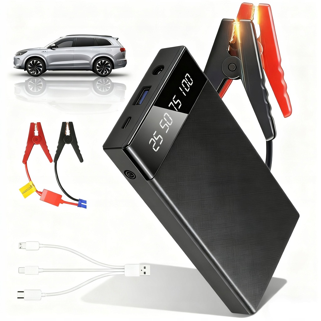 Booster Jump Starter 10000MAH Mini Thin Pro Různá Zařízení, Rychlé Nabíjení