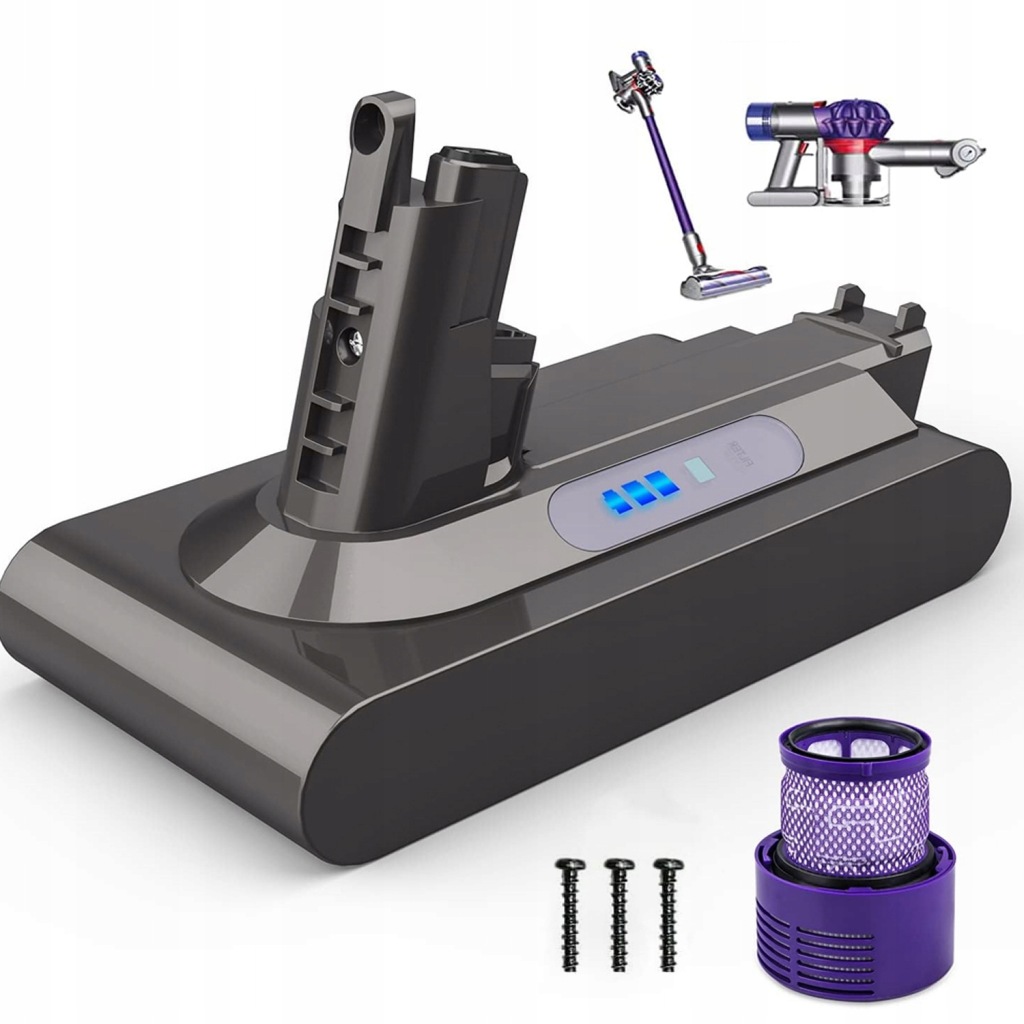 Náhradní Baterie Pro Dyson V10 3000 Mah 25.2 V V10 Animal, V10 Absolute