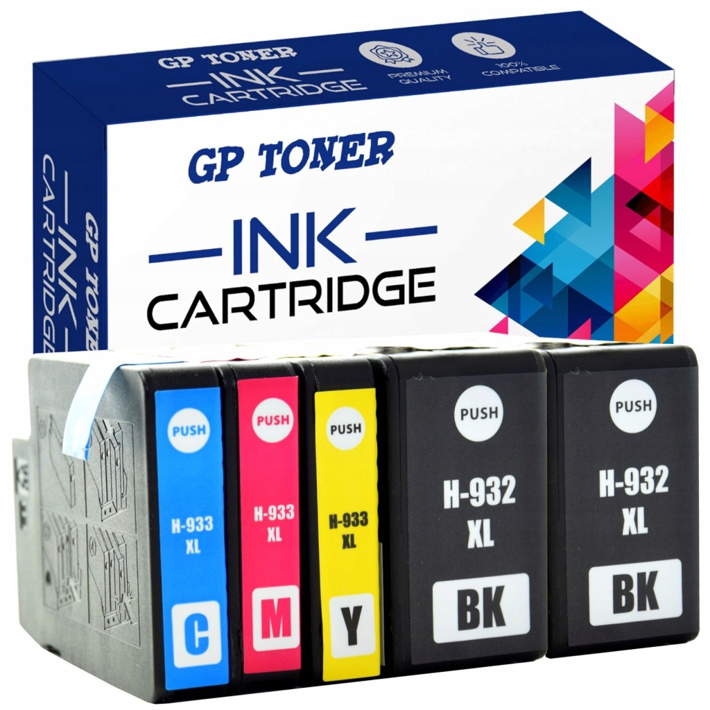 5 x náplně do tiskárny Hp OfficeJet 6600 6700 7110