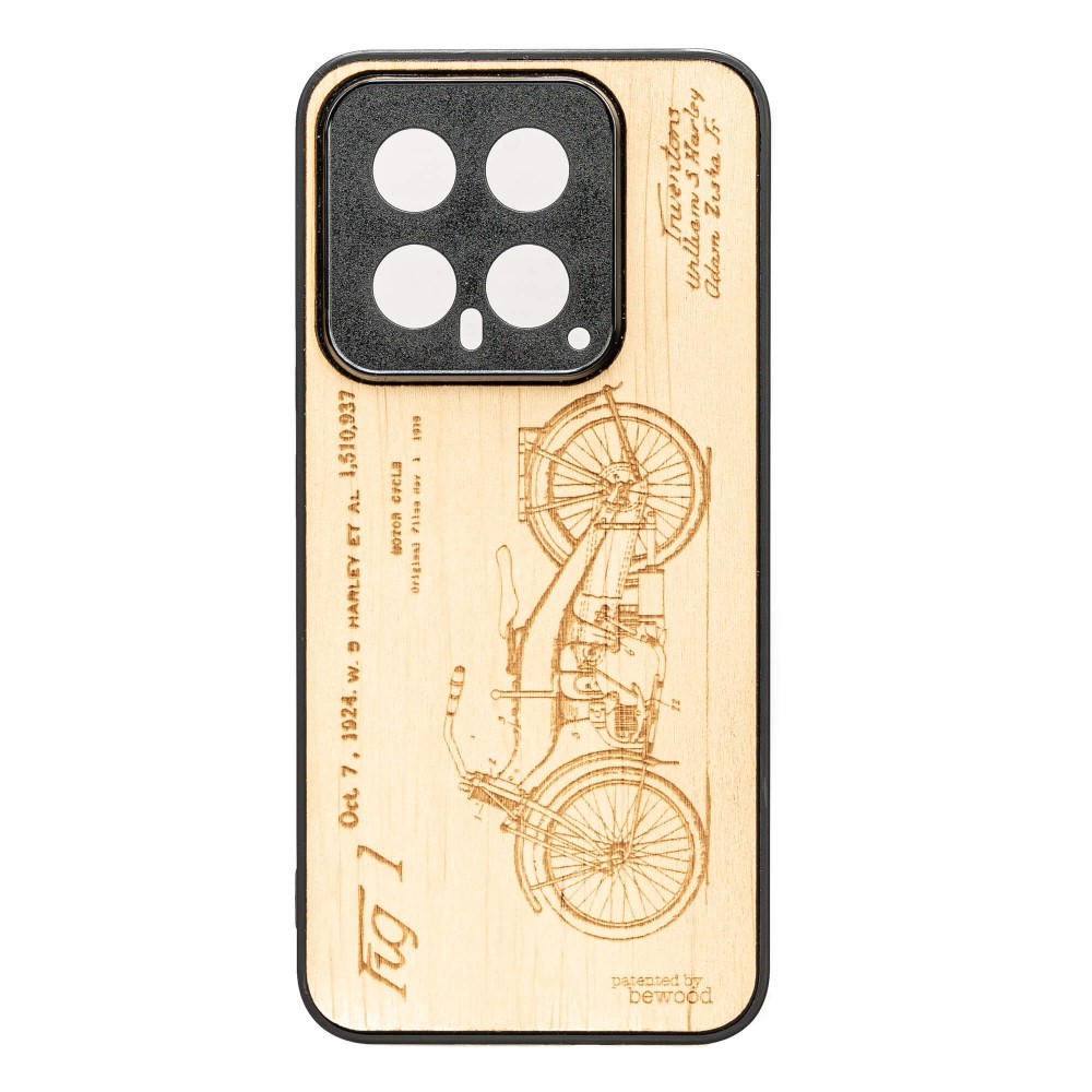 Dřevěné Pouzdro Bewood pro Xiaomi 14 Harley Patent Aniegre
