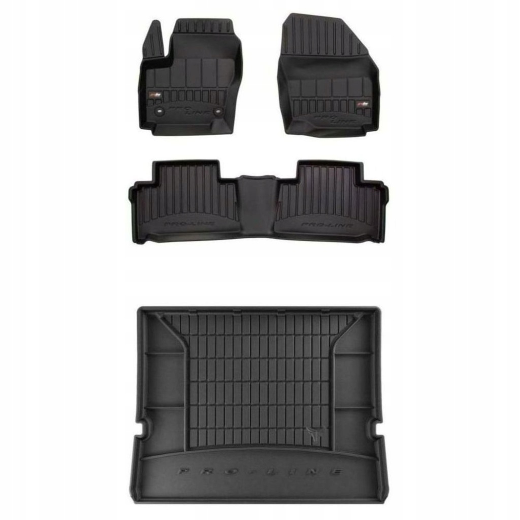 Gumová sada 3D koberců a rohožek Ford Galaxy II 2009-2015 1 a 2. řada sedí