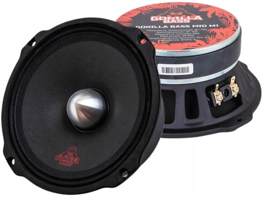 Kicx MID M1 Reproduktor Do Auta Woofer Spl 16,5 cm 165 mm 96,2 dB Hlasitý