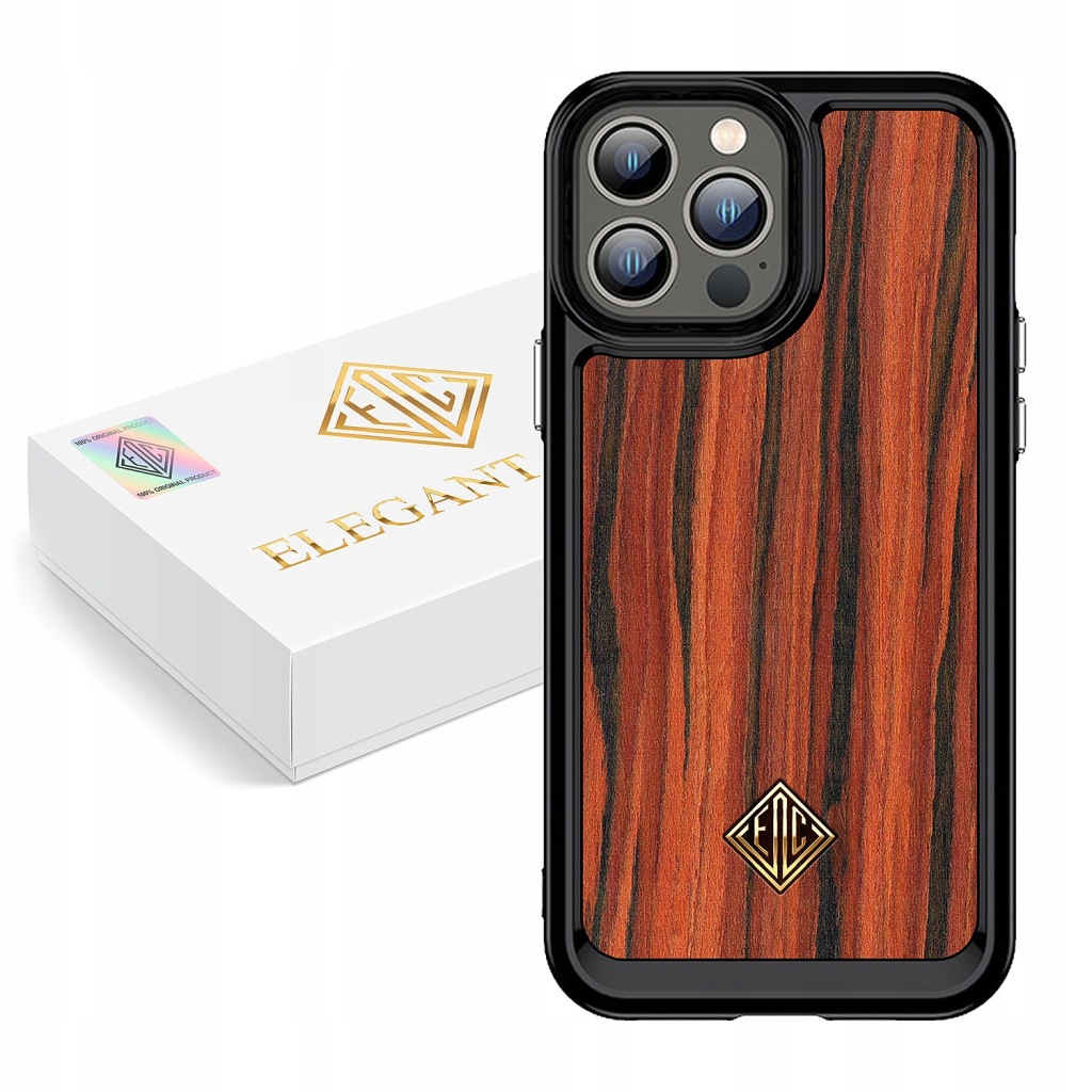 Pouzdro Pro Apple Iphone 13 Pro Kryt Luxusní Přírodní Dřevo Originální